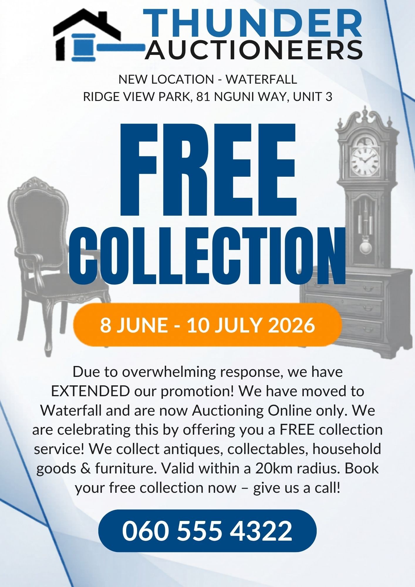 New Premises Free Collection Ad – 1